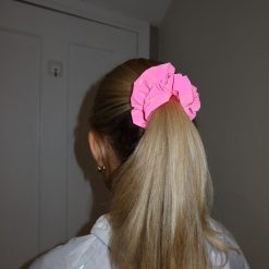 Hot Pink Flash Lace Reflective Scrunchie 3