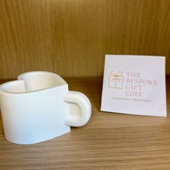 Fully Customisable Heart‑Shaped Ceramic Mug