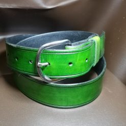 Plain Coloured handmade 1 1/2" Hide Belt 5 Plain Coloured handmade 1 1/2" Hide Belt 5