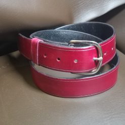 Plain Coloured  handmade 1 1/2" Hide Belt