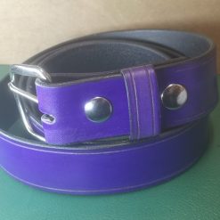 Plain Coloured handmade 1 1/2" Hide Belt 3 Plain Coloured handmade 1 1/2" Hide Belt 3