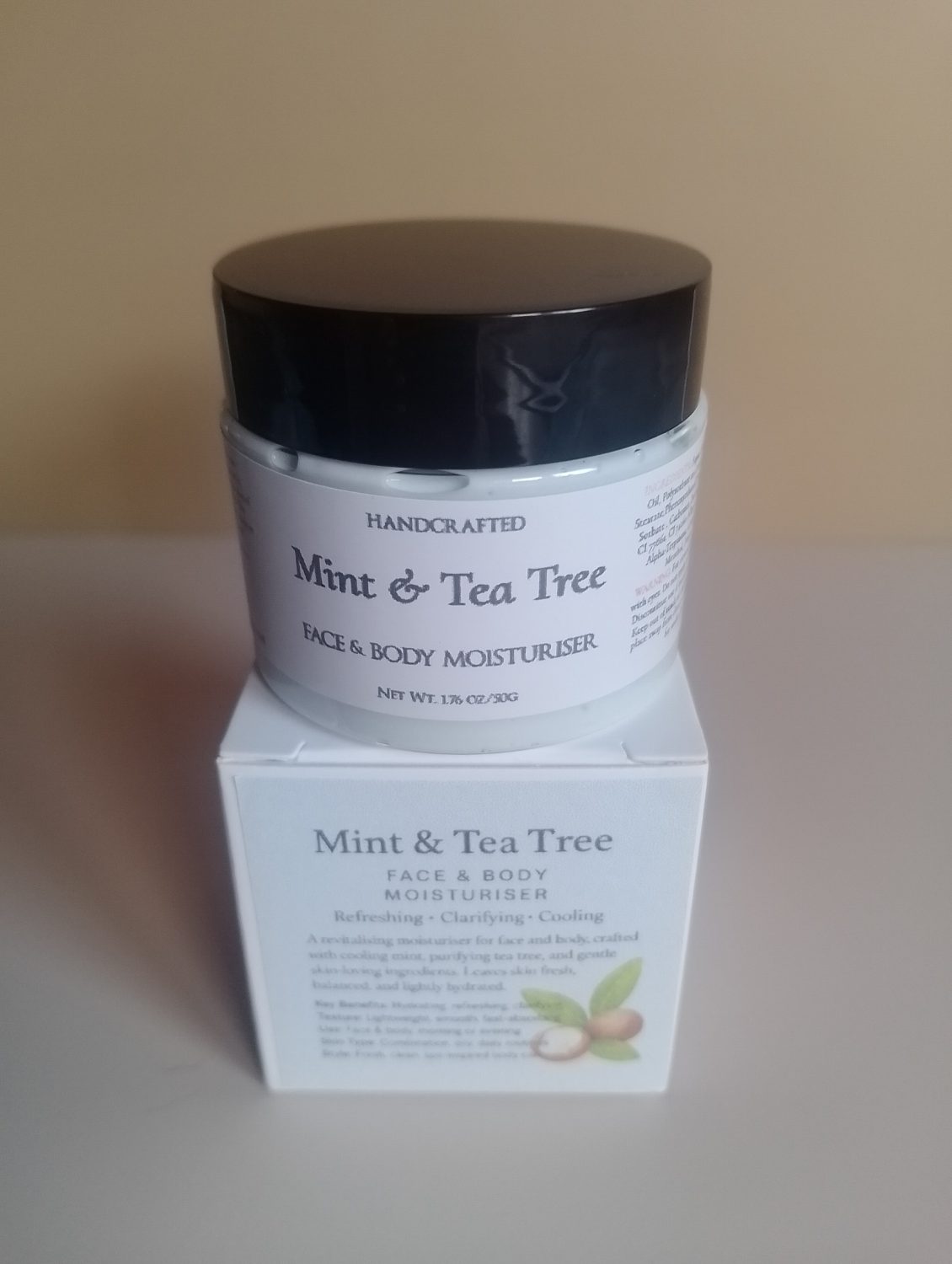 Mint & Tea Tree — Face & Body Moisturiser Mint & Tea Tree — Face & Body Moisturiser