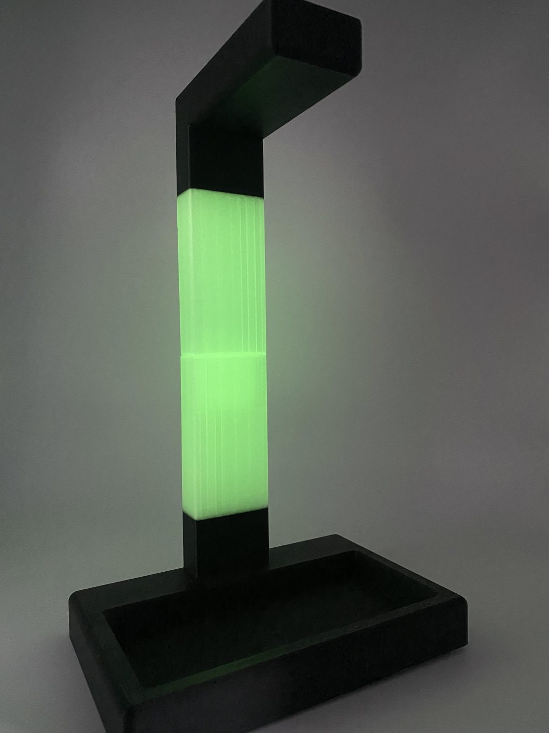 Neon headphone stand - modern gaming - glow style headset holder UK Made Neon headphone stand - modern gaming - glow style headset holder UK Made