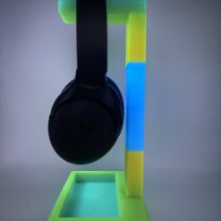 Neon headphone stand - modern gaming - glow style headset holder UK Made 2 Neon headphone stand - modern gaming - glow style headset holder UK Made 2
