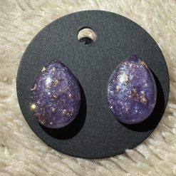 Tear drop stud earrings 1