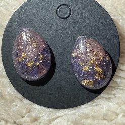 Tear drop stud earrings 1
