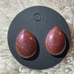 Tear drop stud earrings 1