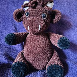 Crochet Unicorn: Handmade Chenille Velvet Plush Toy