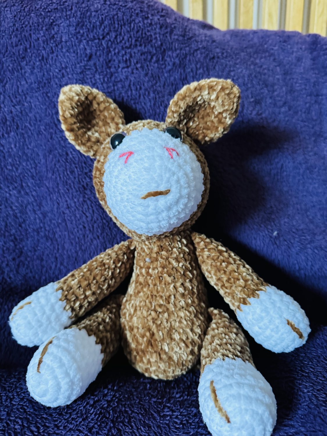 Crochet Unicorn: Handmade Chenille Velvet Plush Toy Crochet Unicorn: Handmade Chenille Velvet Plush Toy