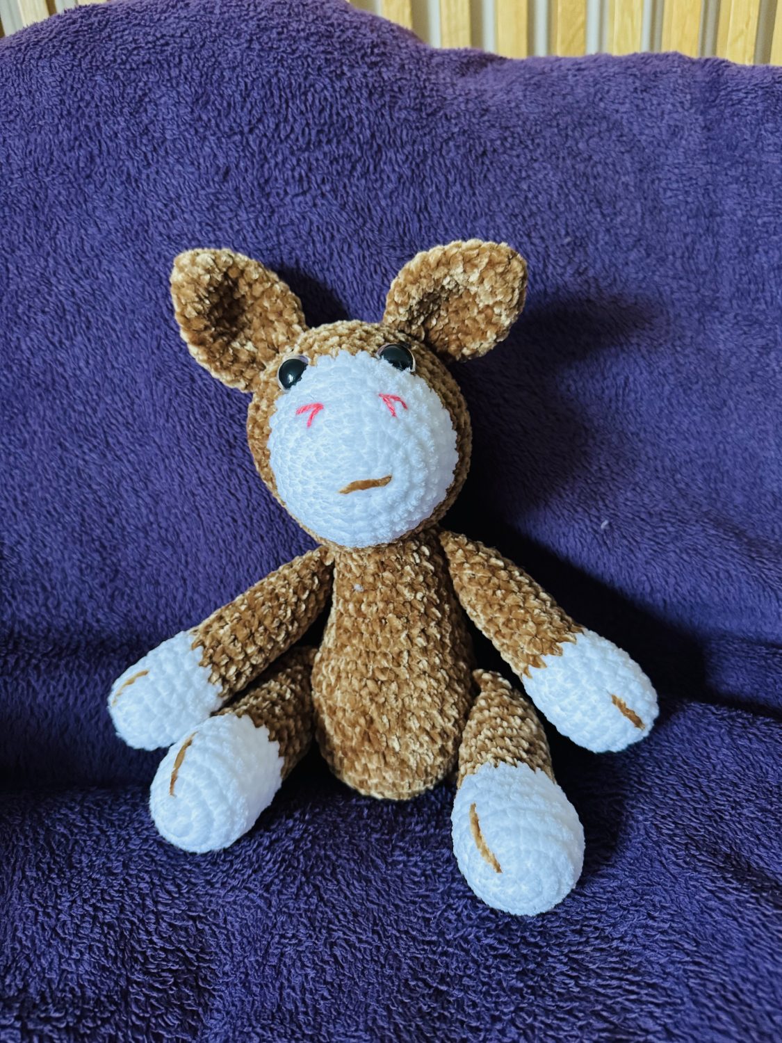 Crochet Unicorn: Handmade Chenille Velvet Plush Toy Crochet Unicorn: Handmade Chenille Velvet Plush Toy