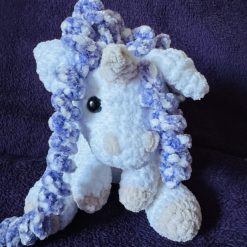 Crochet Unicorn: Handmade Chenille Velvet Plush Toy