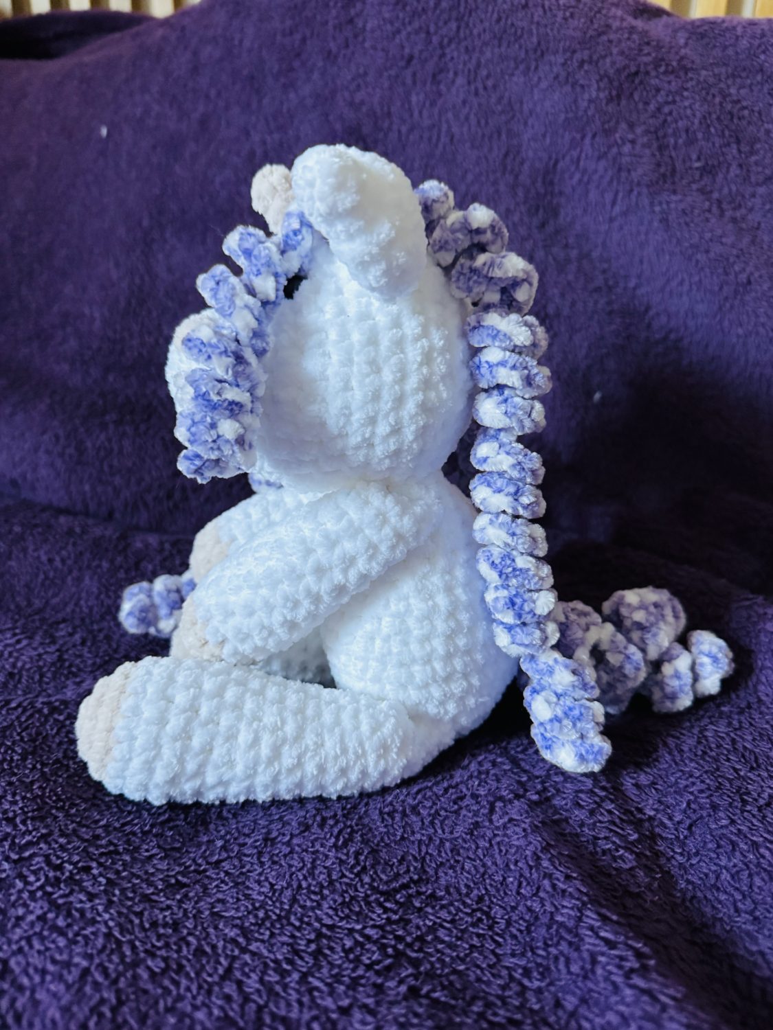 Crochet Unicorn: Handmade Chenille Velvet Plush Toy Crochet Unicorn: Handmade Chenille Velvet Plush Toy