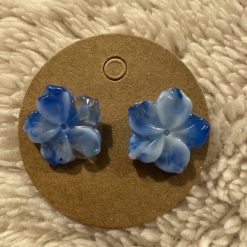 Tear drop stud earrings 2