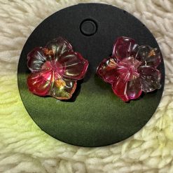 Tear drop stud earrings 2