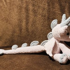 Crochet Bertie the Baby dragon : Handmade Chenille Velvet Plush Toy 4 Crochet Bertie the Baby dragon : Handmade Chenille Velvet Plush Toy 4