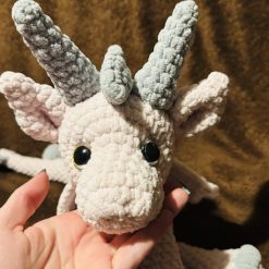 Crochet Bertie the Baby dragon : Handmade Chenille Velvet Plush Toy 1 Crochet Bertie the Baby dragon : Handmade Chenille Velvet Plush Toy 1