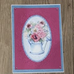 Watering can floral card