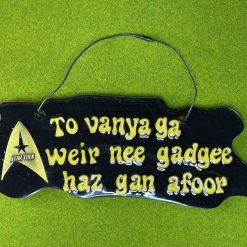 Cumbrian Star Trek adaptation Top Hanging Plaque
