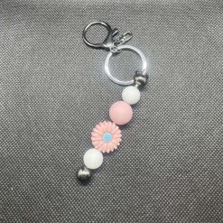Flower Keychain Blue
