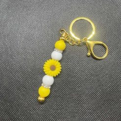 Flower Keychain Blue