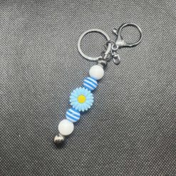 Flower Keychain Blue
