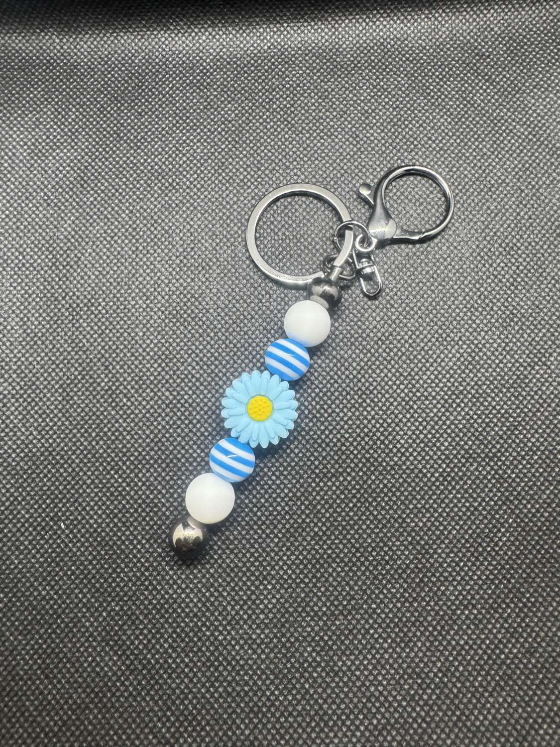 Flower Keychain Blue Flower Keychain Blue