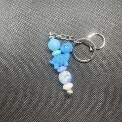 Dinosaur Keychain Blue 2 Dinosaur Keychain Blue 2