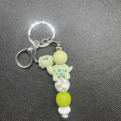 Dinosaur Keychain Blue