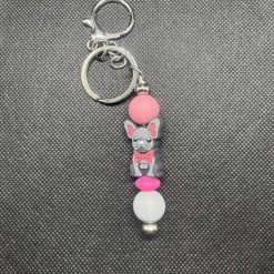 Metal Hooked Beaded Bookmark - French Bulldog 2 Metal Hooked Beaded Bookmark - French Bulldog 1