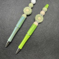 Pen with silicone flower - Purple