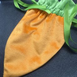 Easter Velour Carrot Shaped Bag 1 Easter Velour Carrot Shaped Bag 1