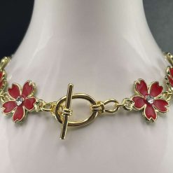 Crystal Bloom Bracelet - Red 2 Crystal Bloom Bracelet - Red 2