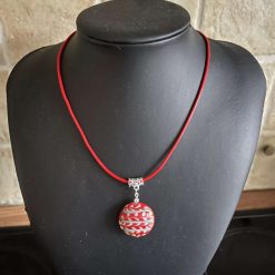 Red Circle Pendant Necklace 5 Red Circle Pendant Necklace 5
