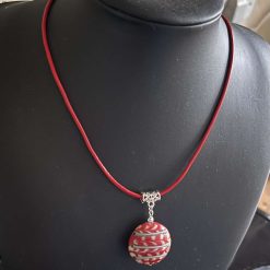 Red Circle Pendant Necklace 7 Red Circle Pendant Necklace 7