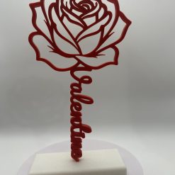 Personalised Valentine Rose 3D printed