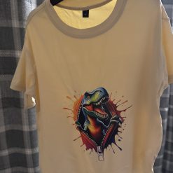 Dinosaur t shirt aged 8 years. Soft material