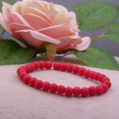 red beaded Bracelet 15.2cm
