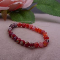 red beaded Bracelet 15.2cm
