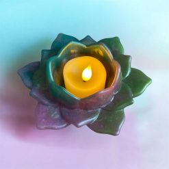 ✨ Handmade Resin Lotus Flower Tea Light Holder ✨