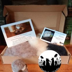 Needle Felt Pin Cushion Hedgehog Kit , Craft kit, Make Your Own, Needle felting, Wool art, Animal art,