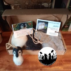 Needle Felt Penguin decorations  Kit , Craft kit, Make Your Own, Needle felting, Wool art, Animal art,