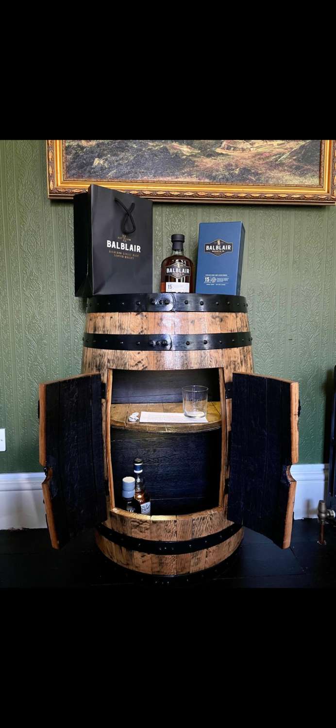 Half barrel drinks cabinet Half barrel drinks cabinet