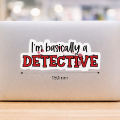 Laptop detective Vinyl Sticker