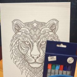 Tiger Canvas To Colour
