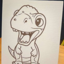 Dinosaur Canvas to Paint