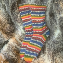 Luxury handcrafted socks - yarn design Sunny