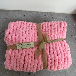 Baby Blanket (Pink - White)