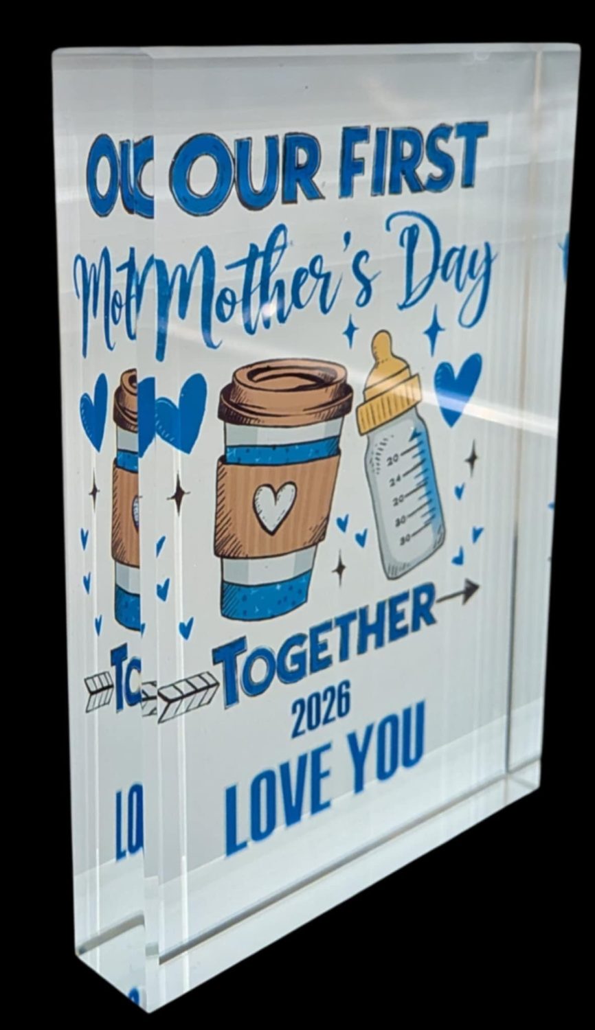 Mother's Day Crystal Block Print Mother's Day Crystal Block Print
