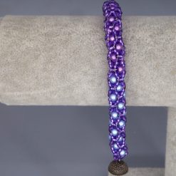 purple Miracle Netted beaded Bracelet 15.2cm