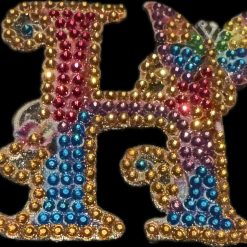 letter H keychain